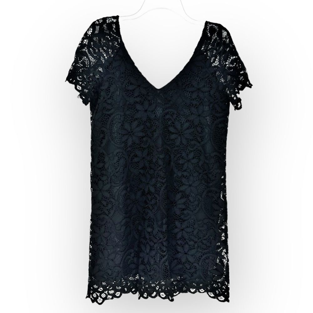 BB DAKOTA NWT LITTLE BLACK DRESS LACE OVERLAY WITH LINING - Picture 8 of 10